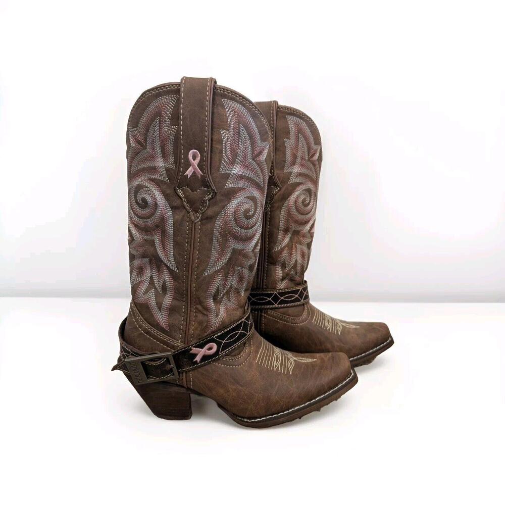 CRUSH™ BY DURANGO® WOMEN’S SEPIA BLUSH WESTERN BOOTS DRD0438/Size 6 - Picture 3 of 10